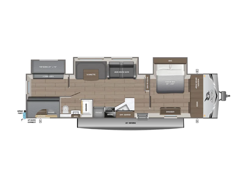 2026 Jayco JAY FLIGHT SLX 325BHT floorplan