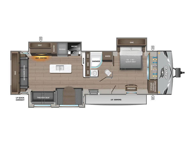2026 Jayco JAY FLIGHT 334RTS floorplan