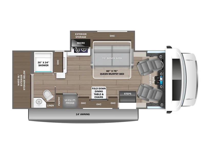 2026 Jayco Melbourne Prestige 25MP floorplan
