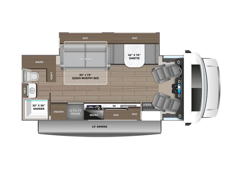 2027 Jayco Melbourne Prestige 25RP floorplan