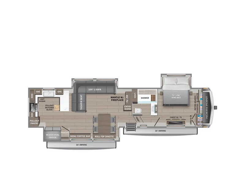2027 Jayco NORTH POINT 365RKTS floorplan