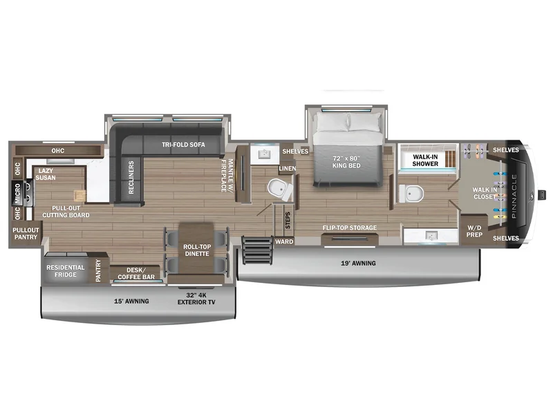 2026 Jayco PINNACLE 38FBRK floorplan