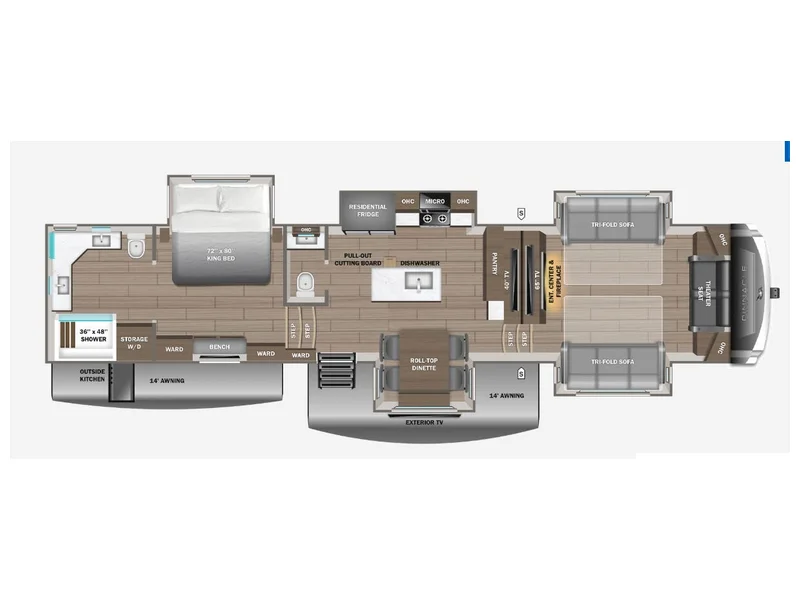 2026 Jayco PINNACLE 39FLOK floorplan