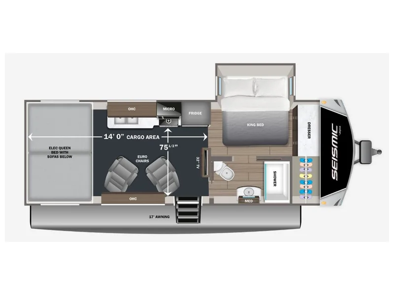 2026 Jayco SEISMIC 214 floorplan