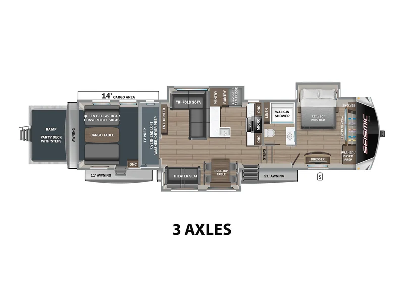 2026 Jayco SEISMIC 395 floorplan