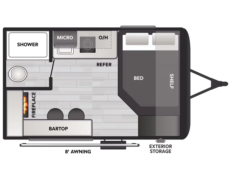 2026 Keystone RV COLEMAN 13R floorplan