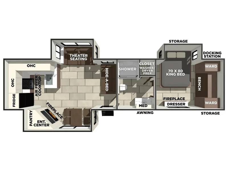2026 Forest River LACROSSE 3411RK floorplan