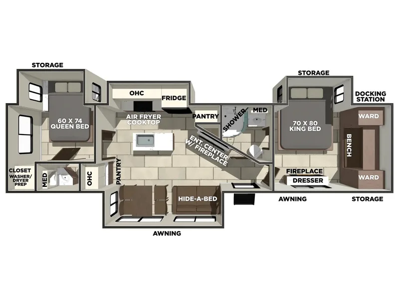2026 Forest River LACROSSE 3510DB floorplan