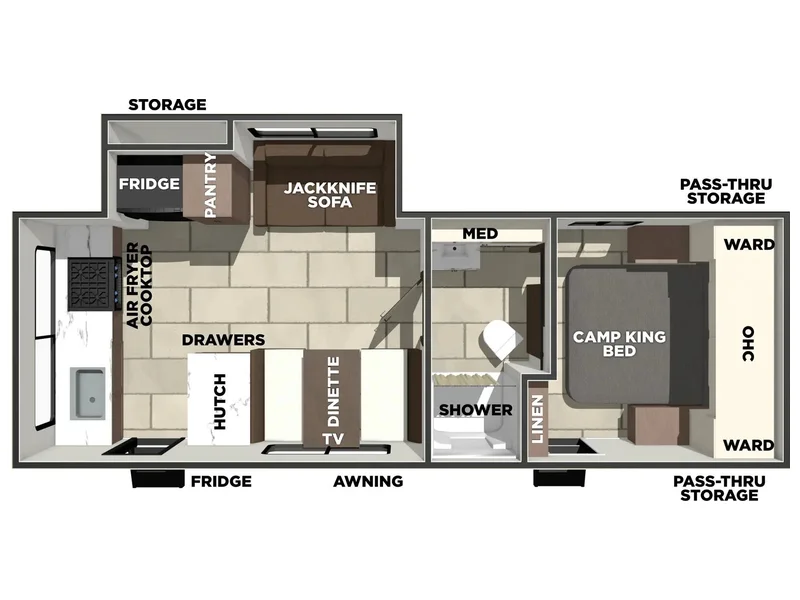 2026 Forest River TRACER 235RK floorplan