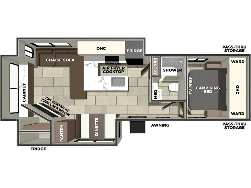 2026 Forest River TRACER 286RL floorplan