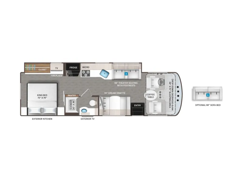 2026 Thor Motor Coach LUMINATE MM30 floorplan