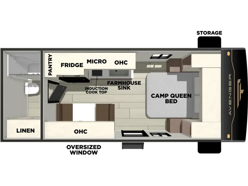 2027 Forest River AVENGER 16RBX floorplan