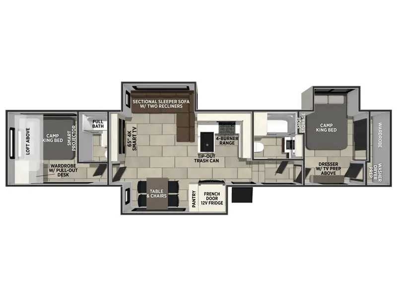 2027 Forest River CRUSADER 2SUITE floorplan