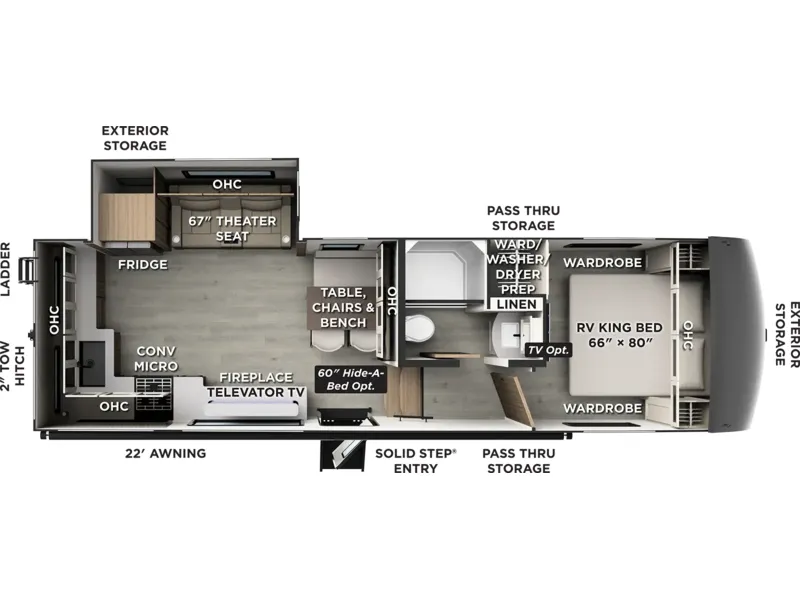 2027 Forest River Flagstaff Super Lite 301CRK floorplan