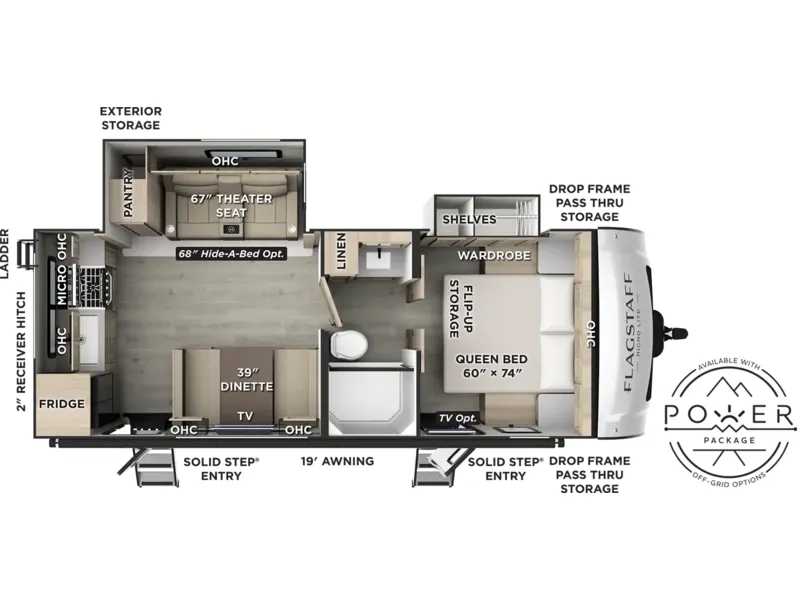 2027 Forest River Flagstaff Micro Lite 25SRK floorplan