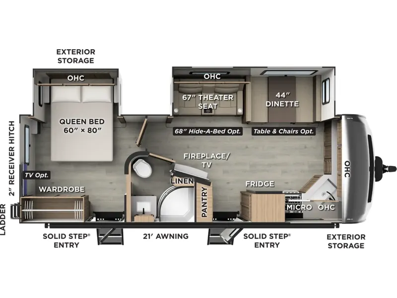2027 Forest River Flagstaff Super Lite 26FKBS floorplan