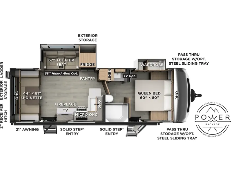 2027 Forest River Flagstaff Lite 26SRD floorplan