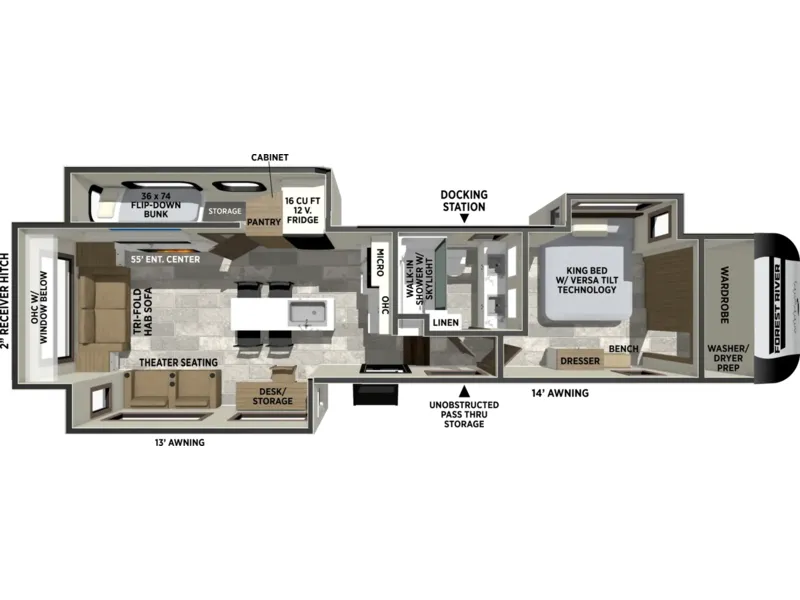 2027 Forest River IMPRESSION 318RL floorplan