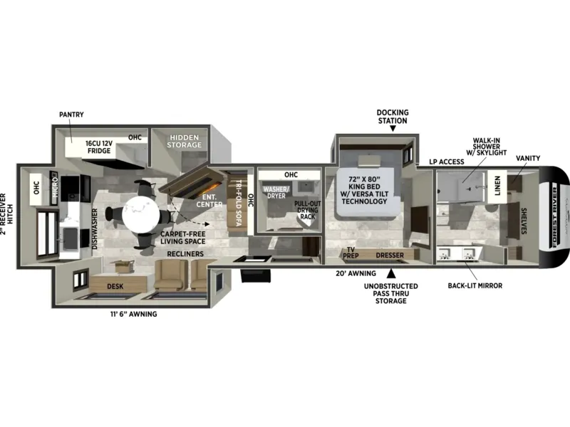 2027 Forest River Impression 360MYR floorplan