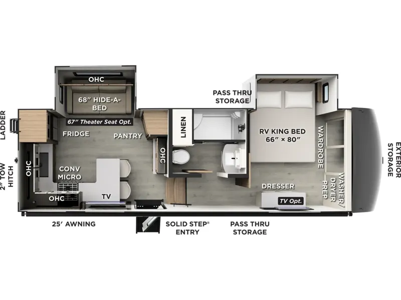 2027 Forest River ROCKWOOD SIGNATURE 281SRK floorplan