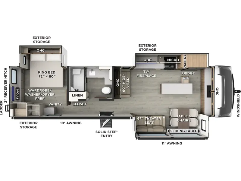 2027 Forest River ROCKWOOD SIGNATURE 8391FK floorplan