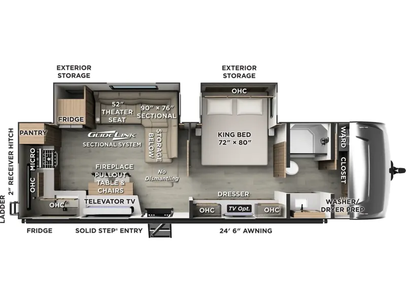 2027 Forest River ROCKWOOD ULTRA LITE 2711RK floorplan