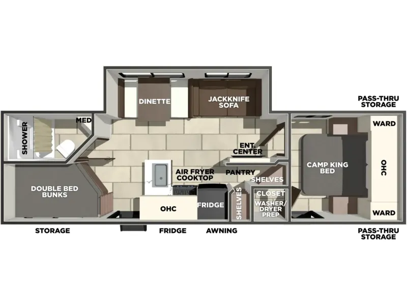 2027 Forest River TRACER 275BH floorplan