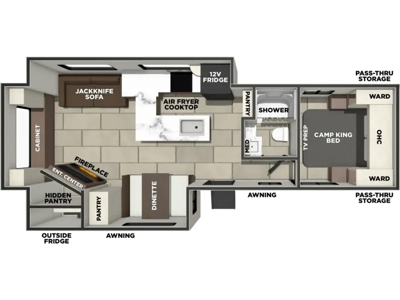 2027 Forest River TRACER 286RL floorplan
