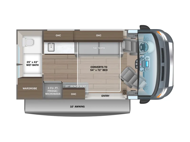 2027 Jayco Comet 18C floorplan