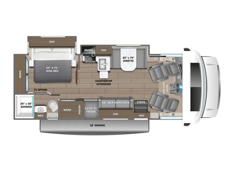 2027 Jayco Greyhawk 27U floorplan