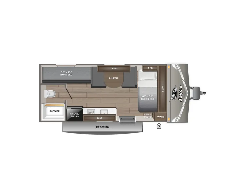 2027 Jayco JAY FLIGHT SLX 170BH floorplan