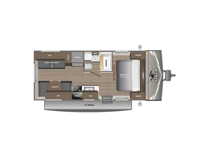 2027 Jayco JAY FLIGHT SLX 210QB floorplan