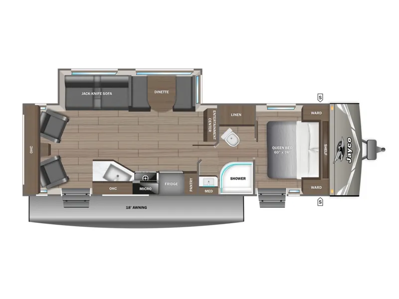2027 Jayco JAY FLIGHT 262RLS floorplan