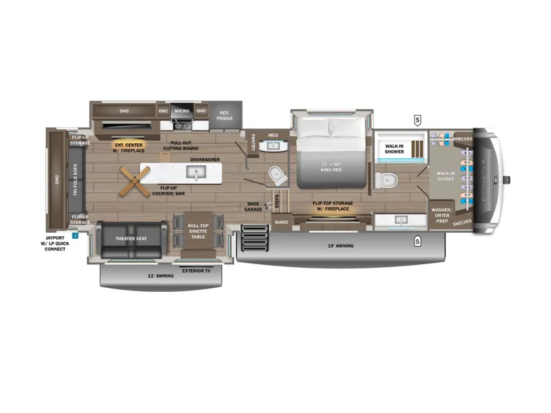 2027 Jayco PINNACLE 36FBTS floorplan