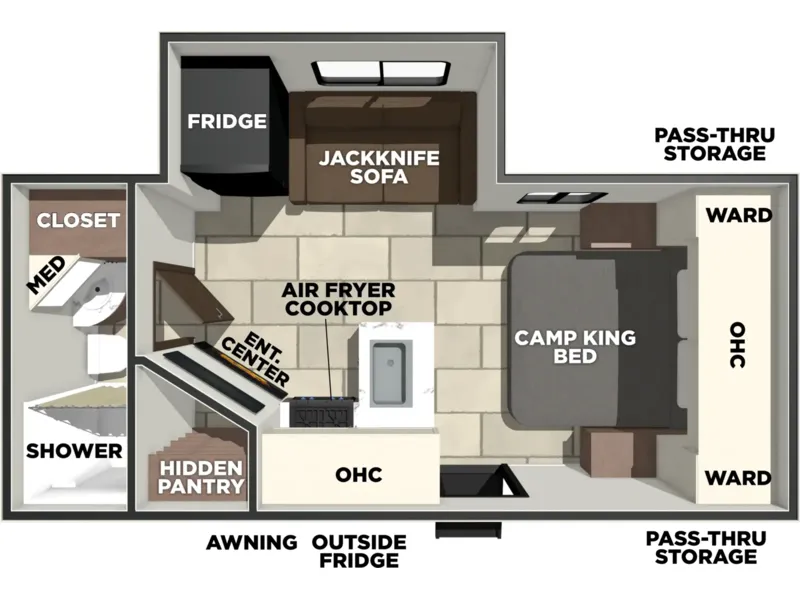 2027 Forest River TRACER 195RB floorplan