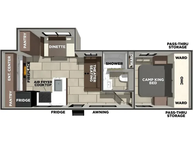 2027 Forest River TRACER 248RE floorplan